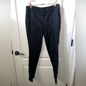 BCBG Paris pants size 4 linen Sportswear Black pants 30” Inseam New